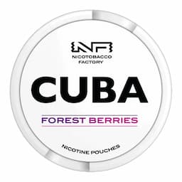 Forest Berries Nicotine Pouches By Cuba White